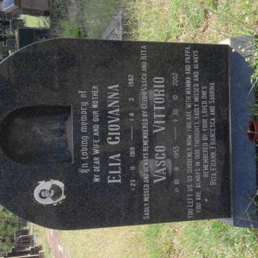 FOSSA Elia Giovanna 1919-1982 :: FOSSA Vasco Vittorio 1955-2002