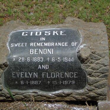 GIDSKE Benoni 1883-1944 & Evelyn Florence 1887-1979