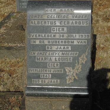 GIER Albertus Gerardus -1939 & Maria Louise -1943
