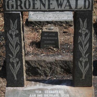 GROENEWALD Christoffel J.G. 1935-1954