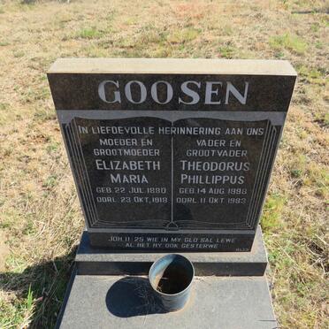GOOSEN Theodorus Phillippus 1898-1983 & Elizabeth Maria 1880-1918