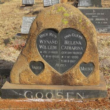 GOOSEN Wynand Willem 1868-1956 & Helena Catharina VAN VUUREN 1896-1967