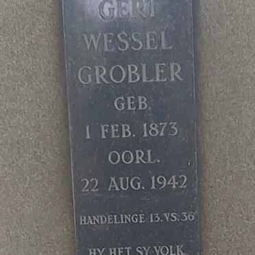 GROBLER Pieter Gert Wessel 1873-1942 &amp; Lydia Magdalena FOUCHE 1873-1956