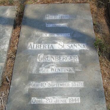 GRUNBERGER Edmund Adolf 1881-1950 &amp; Alberta Susanna WENTINK 1879-1944