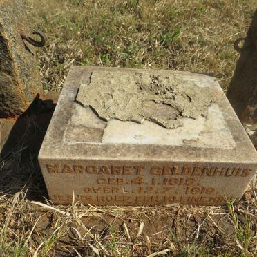 GELDENHUIS Margaret 1919-1919