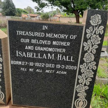 HALL Isabella M. 1922-2009