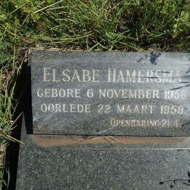 HAMERSMA Elsabe 1958-1959