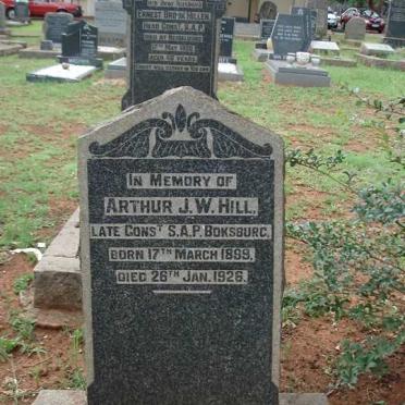 HILL Arthur J.W. 1899-1926