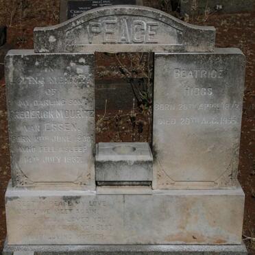 HIGGS Beatrice 1872-1955 :: ESSEN Frederick Mouritz, van 1900-1937_1