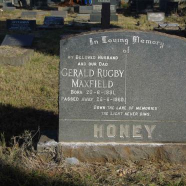 HONEY Gerald Rugby Maxfield 1891-1960