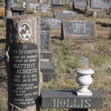 HOLLIS Matthys Albertus 1940-1959