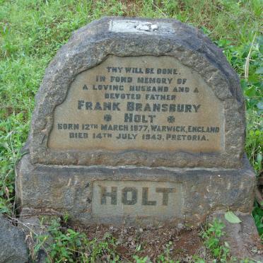 HOLT Frank Bransbury 1877-1943