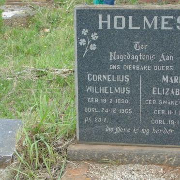 HOLMES Cornelius Wilhelmus 1890-1965 &amp; Maria Elizabeth SWANEVELDER 1895-1942