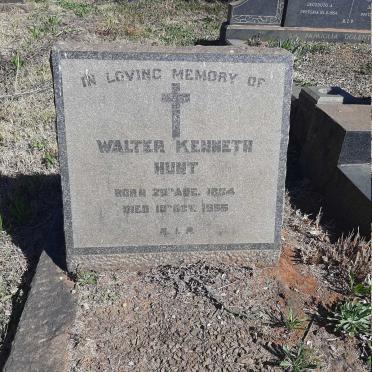HUNT Walter Kenneth 18?4-1955