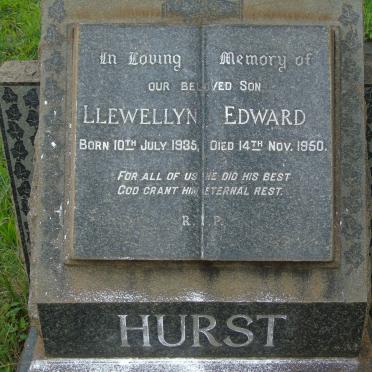 HURST Llewellyn Edward 1935-1950