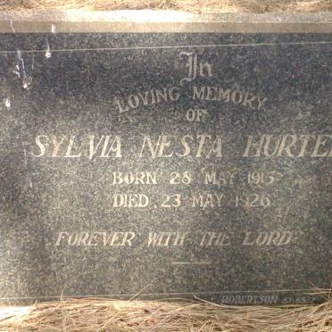 HURTER Sylvia Nesta 1915-1926