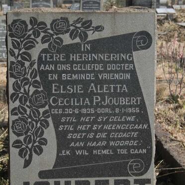 JOUBERT Elsie Aletta Cecilia P. 1935-1955