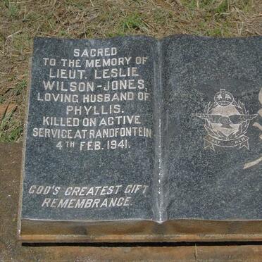 JONES Leslie, WILSON -1941