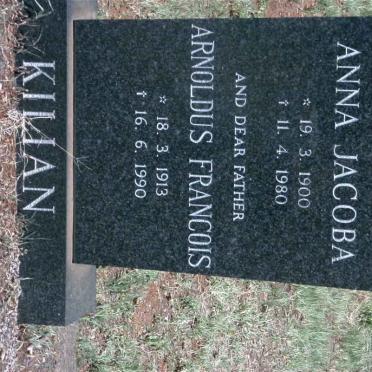 KILIAN Arnoldus Francois 1913-1990 &amp; Anna Jacoba 1900-1980