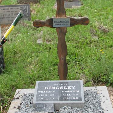 KINGSLEY William W. 1923-2013 & Agnes Emilie Margarete 1929-2022