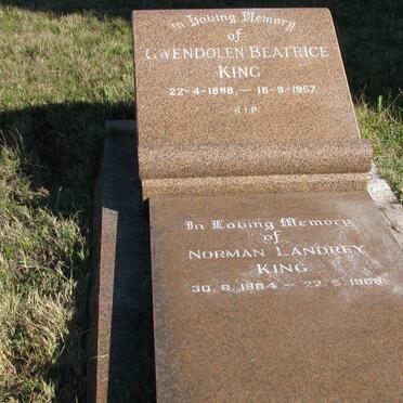KING Norman Landrey 1884-1968 & Gwendoline Beatrice 1888-1957