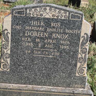 KNOX Doreen 1929-1945