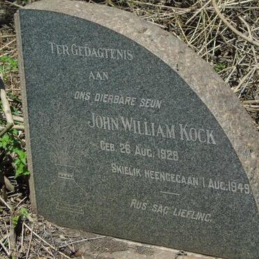 KOCK John William 1928-1949