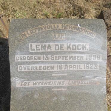 KOCK Lena, de 1898-1923