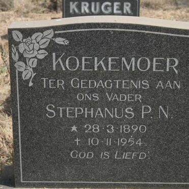 KOEKEMOER Stephanus P.N. 1890-1954