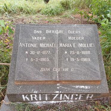 KRITZINGER Antonie Michael 1877-1965 & Maria E. 1888-1969