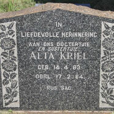 KRIEL Alta 1963-1964
