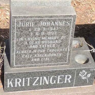 KRITZINGER Jurie Johannes 1947-1997