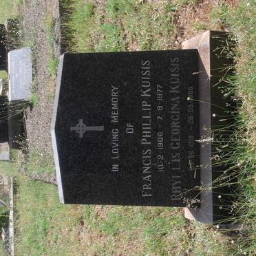 KUISIS Francis Phillip 1906-1977 & Phyllis Georgina 1918-1985