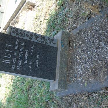 KUIT Margaretha C. nee BEUKUS 1888-1962