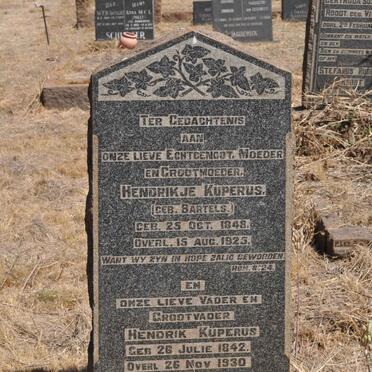 KUPERUS Hendrik 1842-1930 &amp; Hendrikje BARTELS 1848-1925