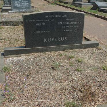 KUPERUS Willem 1889-1970 & Cornelia Adriana VAN DEN BERG 1898-1973
