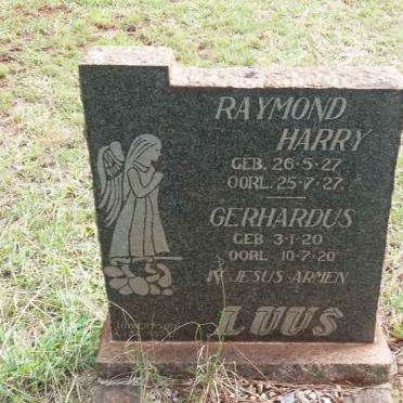 LUUS Gerhardus 1920-1920 :: LUUS Raymond Harry 1927-1927