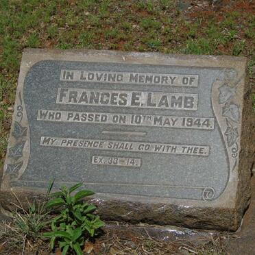 LAMB Frances E. -1944