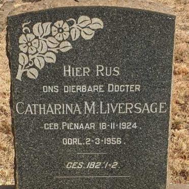 LIVERSAGE Catharina M. 1924-1956