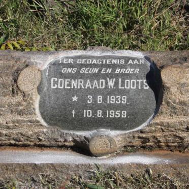 LOOTS Coenraad W. 1939-1959