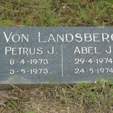 LANDSBERG Petrus J., von 1973-1973 :: VON LANDSBERG Abel J. 1974-1974