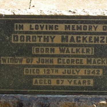MACKENZIE Dorothy nee WALKER -1942