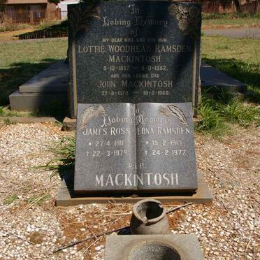 MACKINTOSH John 1878-1969 & Lottie Woodhead Ramsden 1887-1952 :: MACKINTOSH James Ross 1911-1979 & Edna RAMSDEN 1913-1977