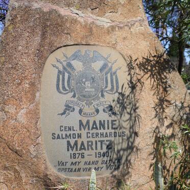 MARITZ Manie Salmon Gerhardus 1876-1940