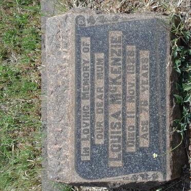 McKENZIE Louisa -1928