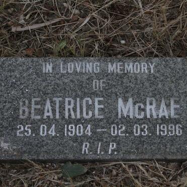MCRAE Beatrice 1904-1996