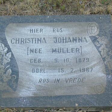 MULLER Christina Johanna 1879-1967