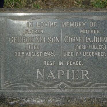 NAPIER George Nelson -1949 & Cornelia Johanna FULLER -1963