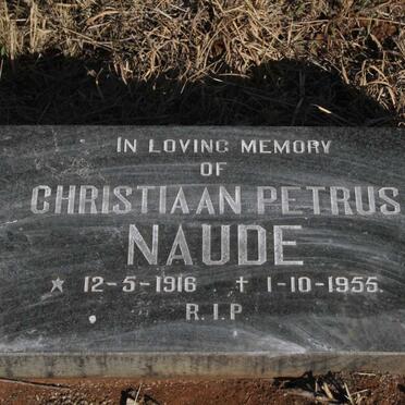 NAUDE Christiaan Petrus 1916-1955