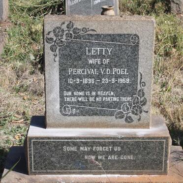 POEL Letty, v.d. 1896-1959